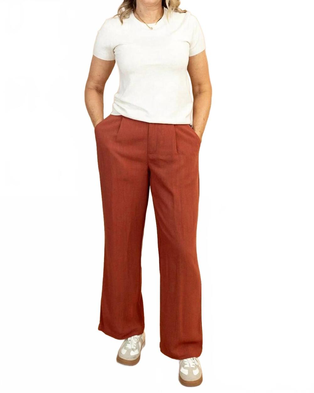 NEW TEA N ROSE myla short sleeve top in oatmeal